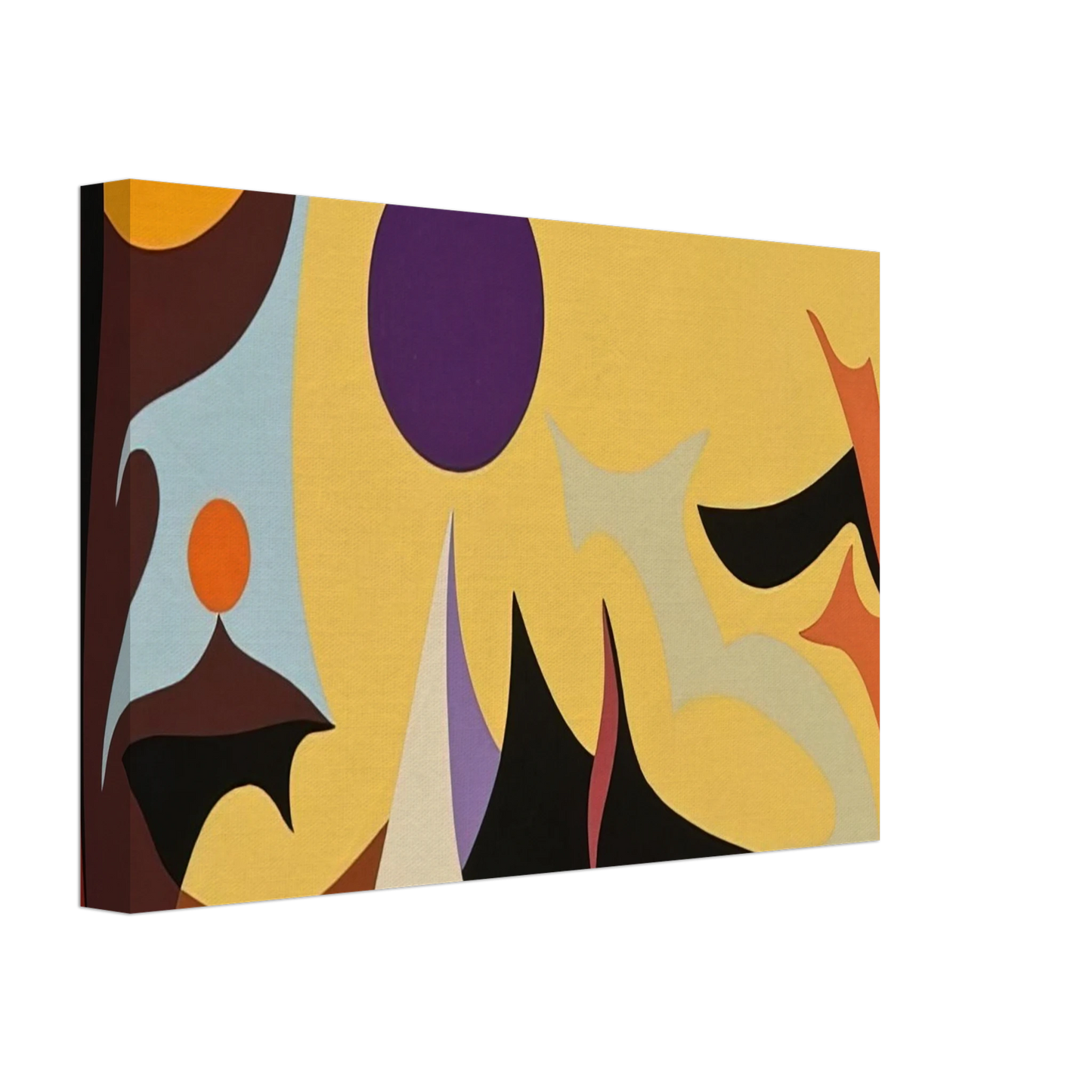 Karl Benjamin - Yellow Landscape - 1953 Canvas - 40x60 cm / 16x24 inches-canvas