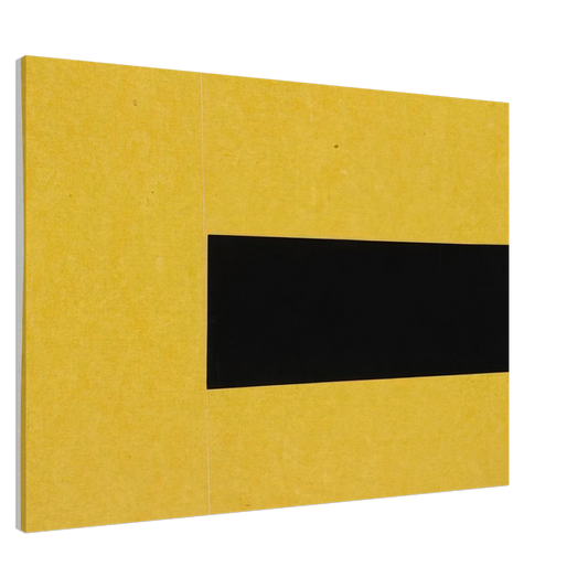 Ellsworth Kelly - Black and Yellow from the series Line Form Color Canvas - 20x30 cm / 8x12 inches-canvas
