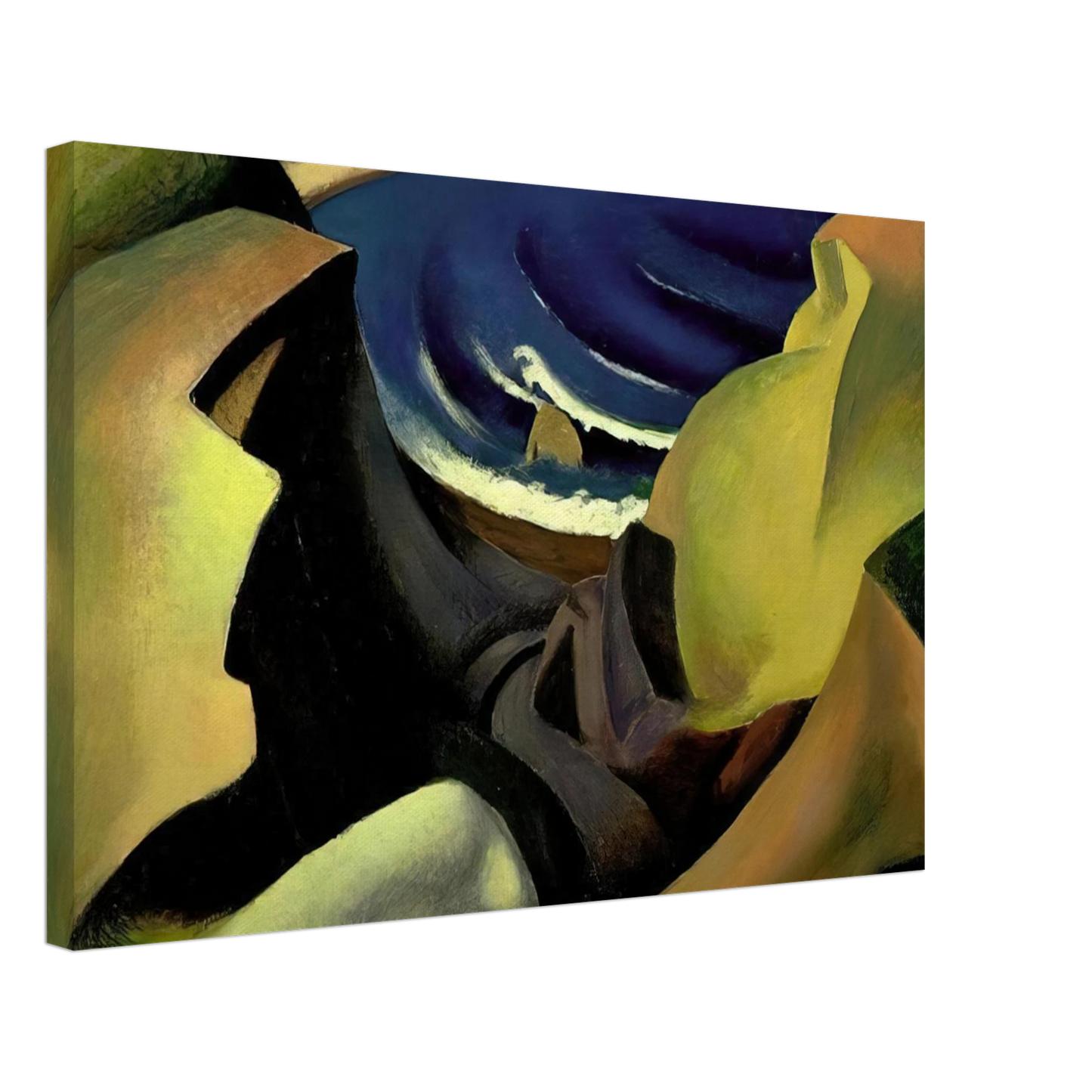 Thomas Hart Benton - THE CLIFFS 1921 Canvas - 40x60 cm / 16x24 inches-canvas