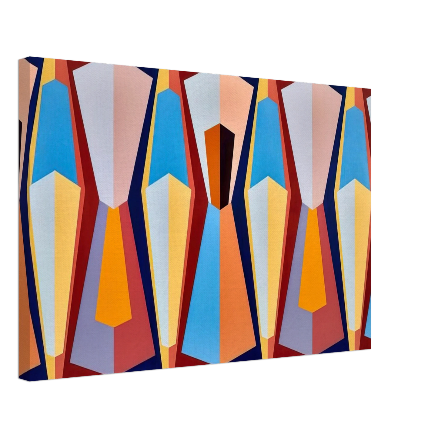 Karl Benjamin - Stage II - 1958 Canvas - 70x100 cm / 28x40 inches-canvas