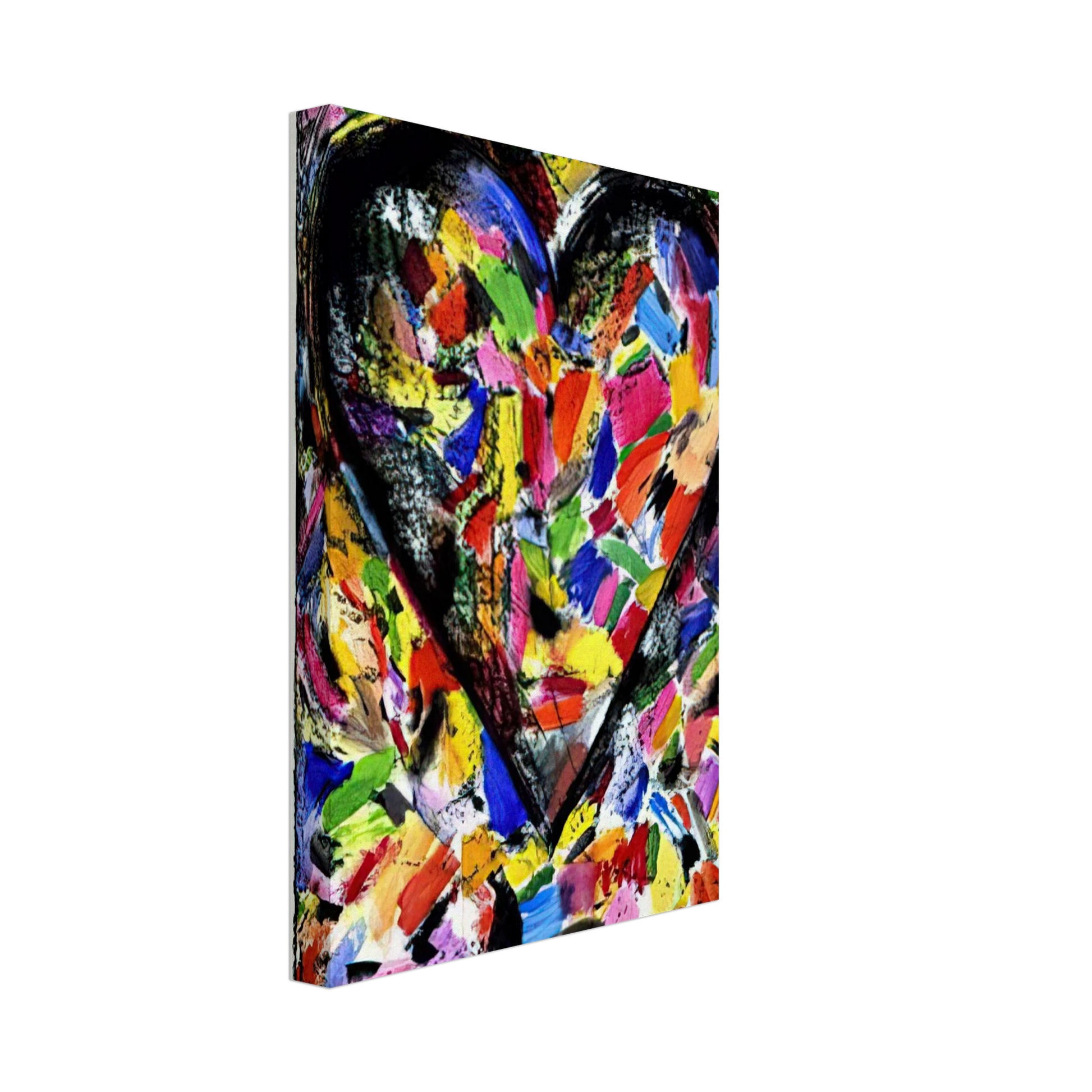 Jim Dine - CONFETTI HEART 1985 Canvas - 40x60 cm / 16x24 inches-canvas