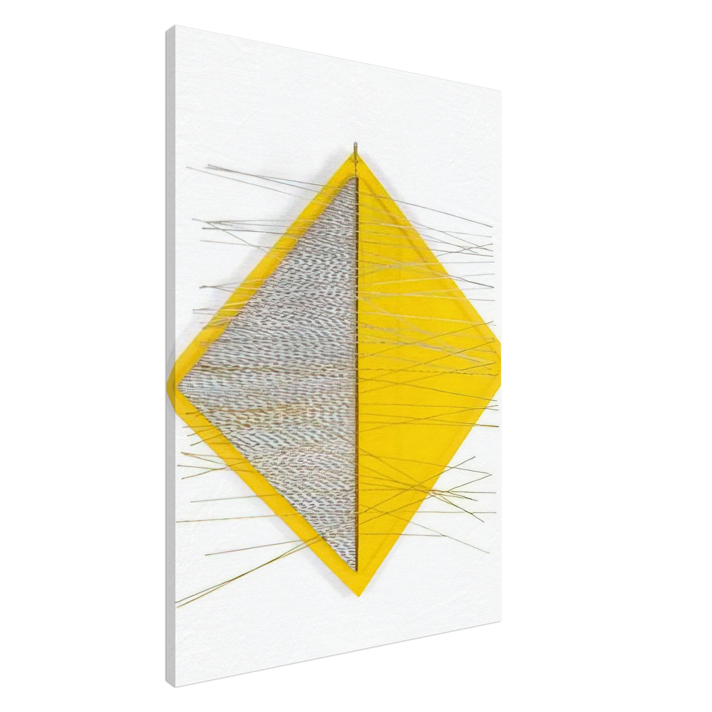 Jesus Rafael Soto - PETITE LOSANGE JAUNE Canvas - 20x30 cm / 8x12 inches-canvas