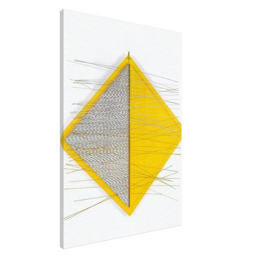 Jesus Rafael Soto - PETITE LOSANGE JAUNE Canvas - 20x30 cm / 8x12 inches-canvas