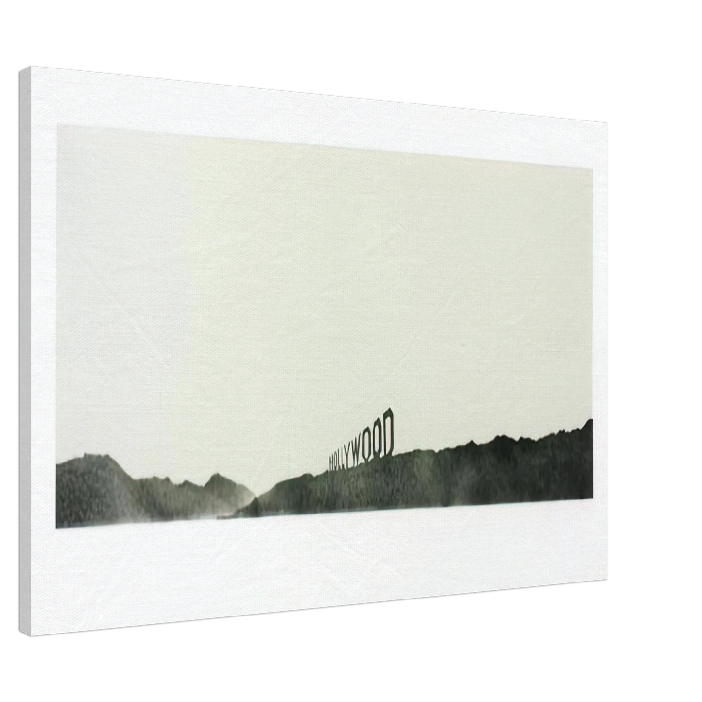 Edward Ruscha - HOLLYWOOD 1969 Canvas - 20x30 cm / 8x12 inches-canvas