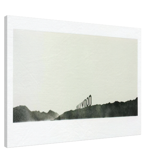 Edward Ruscha - HOLLYWOOD 1969 Canvas - 20x30 cm / 8x12 inches-canvas