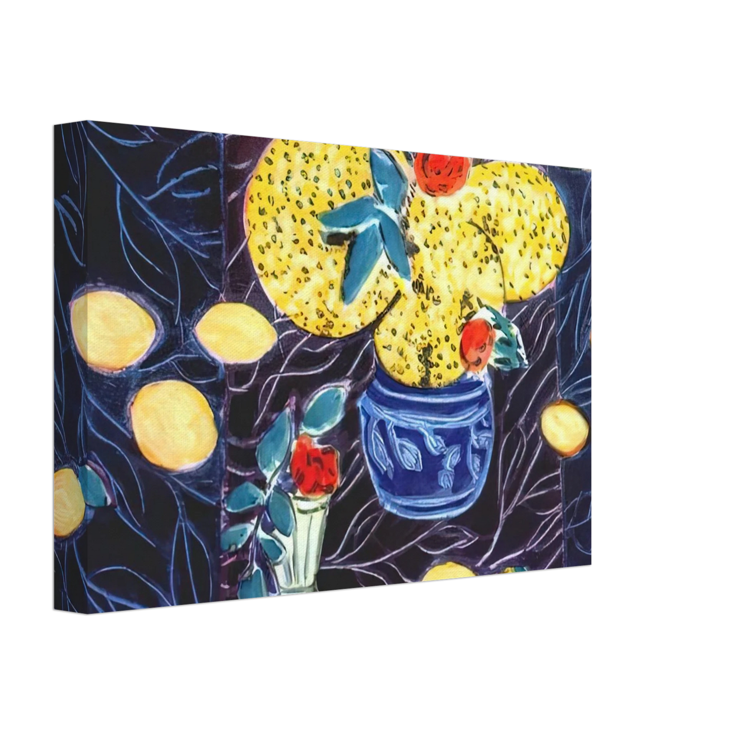 Henri Matisse - LEMONS AND MIMOSA 1944 Canvas - 40x60 cm / 16x24 inches-canvas