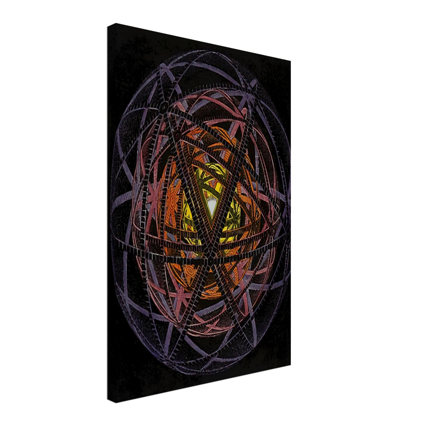 MC Escher - CONCENTRIC RINDS COLOUR Canvas - 40x60 cm / 16x24 inches-canvas