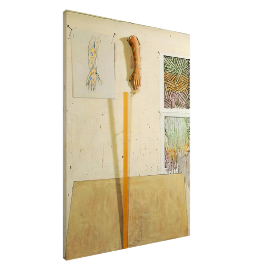 Jasper Johns - IN THE STUDIO Canvas - 20x30 cm / 8x12 inches-canvas