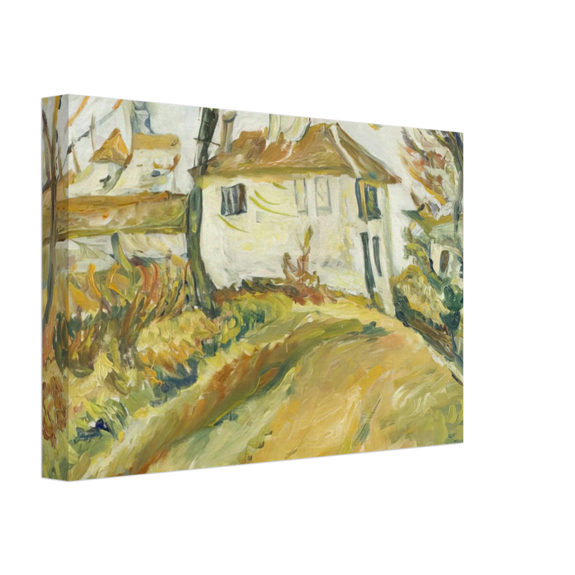 Chaim Soutine - WHITE HOUSE ON A HILL Canvas - 70x100 cm / 28x40 inches-canvas