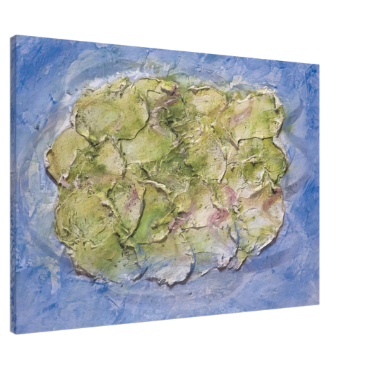 Piero Manzoni - Frog Pond - 1957 Canvas - 20x30 cm / 8x12 inches-canvas