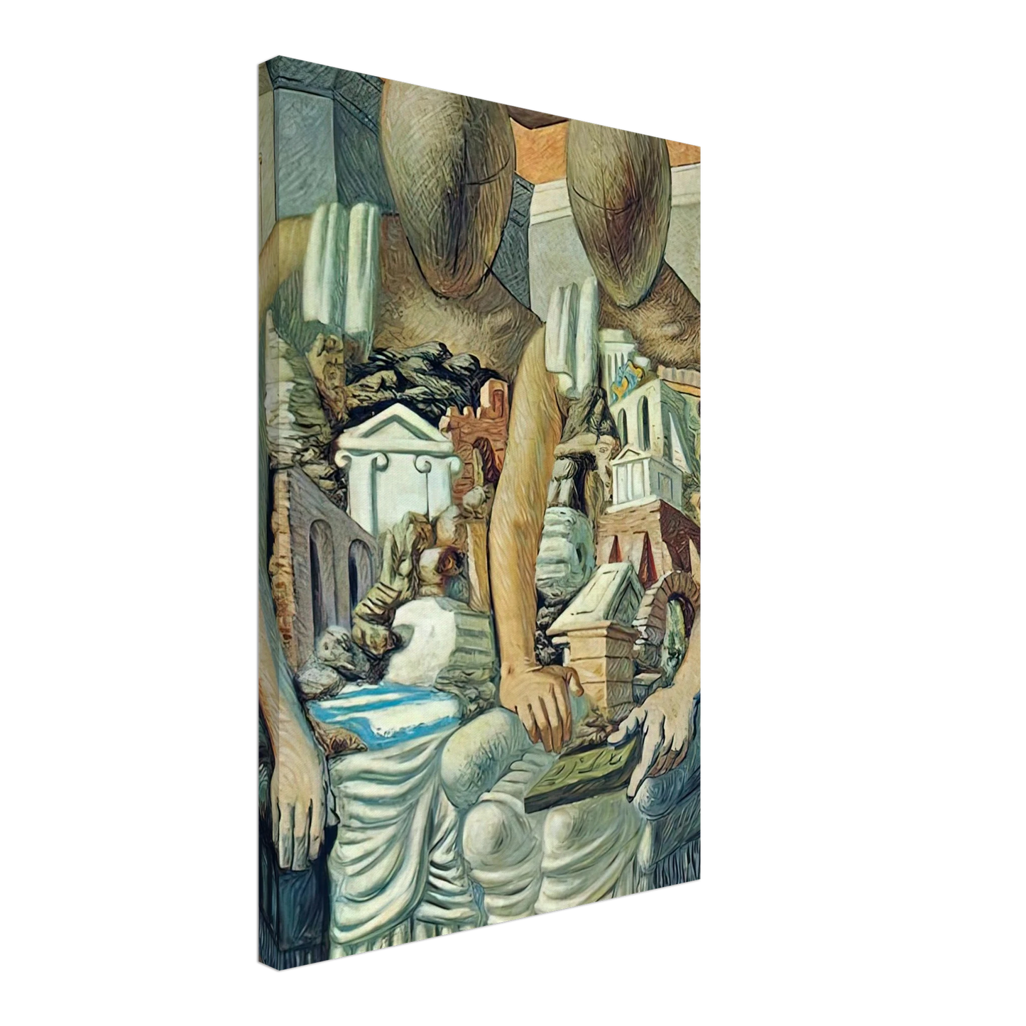 Giorgio de Chirico - THE ARCHAEOLOGISTS 1927 Canvas - 70x100 cm / 28x40 inches-canvas