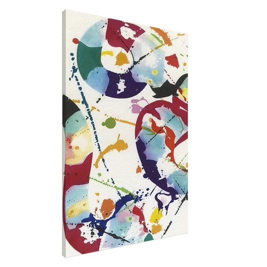 Sam Francis - Untitled  SFE-85  Canvas - 20x30 cm / 8x12 inches-canvas