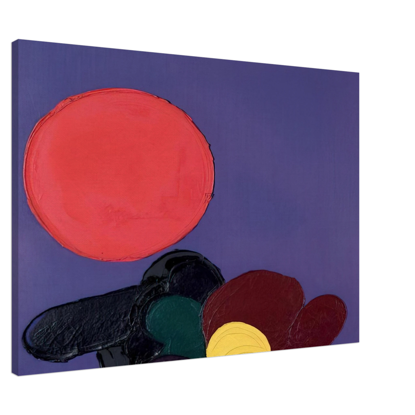 Luis Feito - UNTITLED 1971 Canvas - 20x30 cm / 8x12 inches-canvas