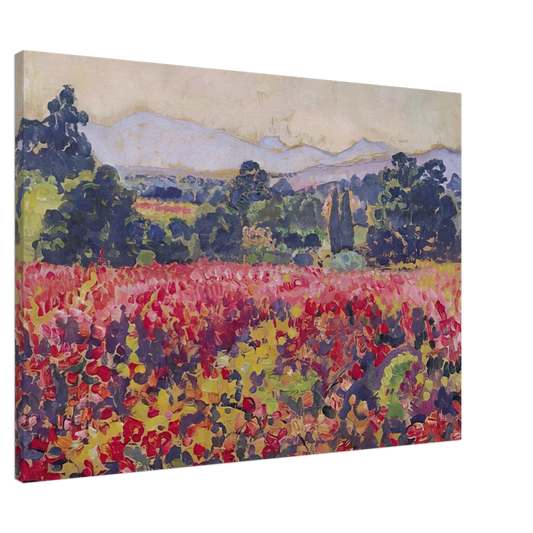 Theo van Rysselberghe - THE VINES IN SAINT CLAIR 1912 Canvas - 20x30 cm / 8x12 inches-canvas