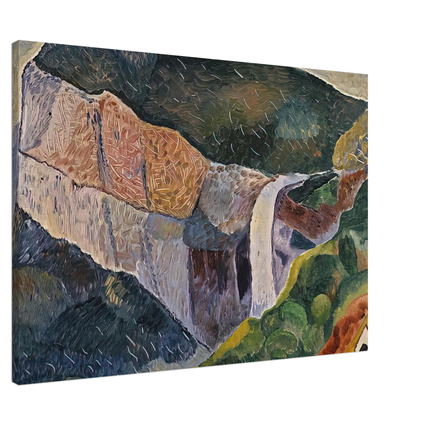 Grace Cossington Smith - Govett's Leap - 1933 Canvas - 20x30 cm / 8x12 inches-canvas