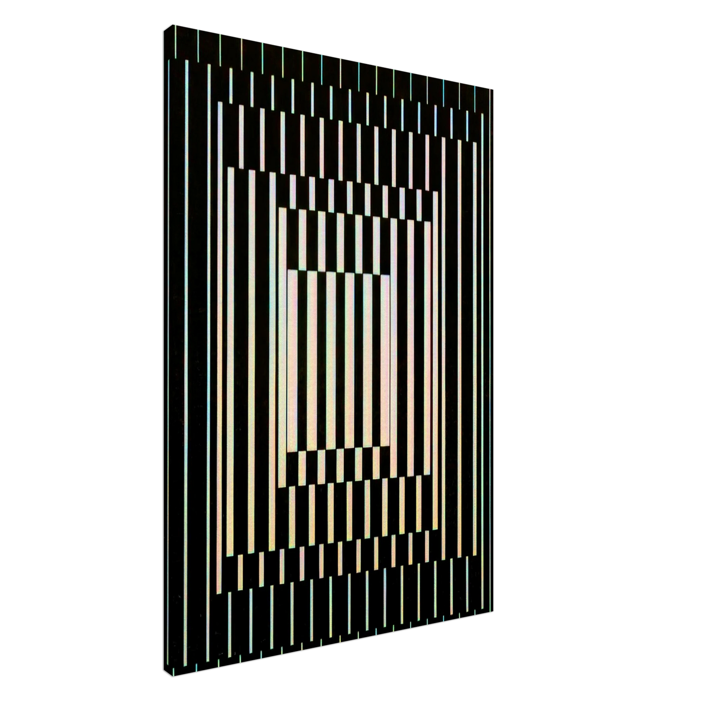 Victor Vasarely - Bora III - 1964 Canvas - 20x30 cm / 8x12 inches-canvas