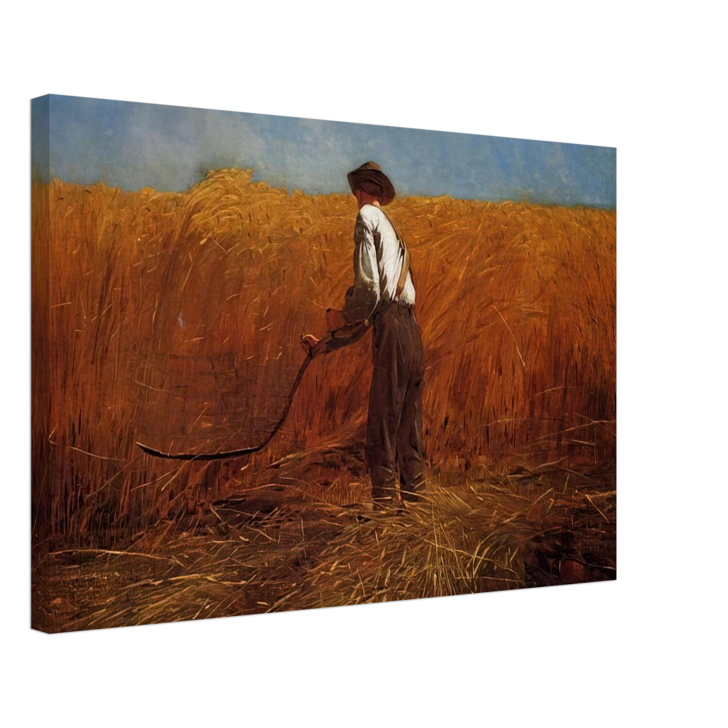 Winslow Homer - THE VETERAN IN A NEW FIELD Canvas - 40x60 cm / 16x24 inches-canvas