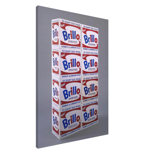Andy Warhol - Brillo Soap Pads Boxes Canvas - 20x30 cm / 8x12 inches-canvas