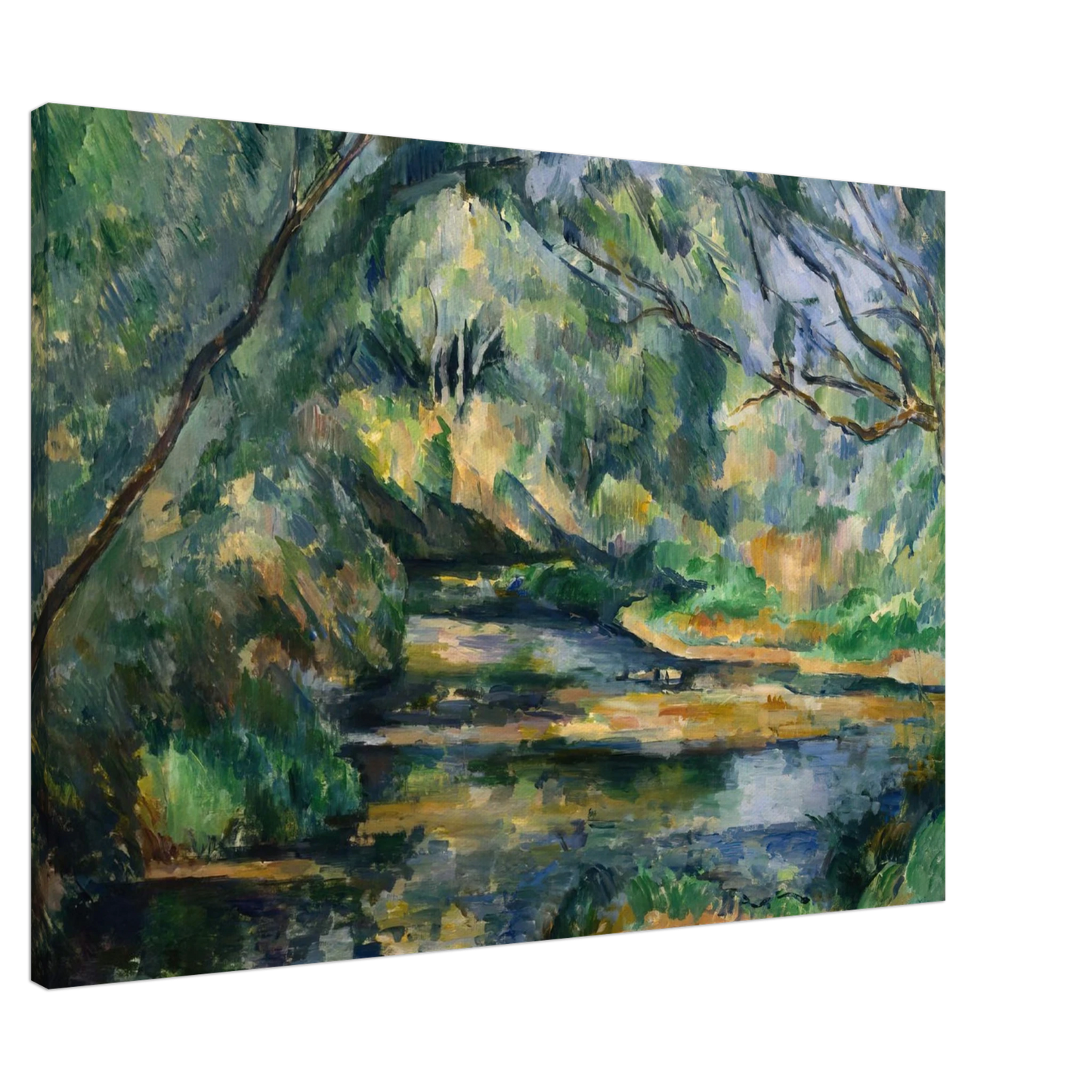 Paul Cezanne - The Brook Canvas - 20x30 cm / 8x12 inches-canvas