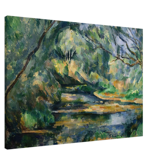 Paul Cezanne - The Brook Canvas - 20x30 cm / 8x12 inches-canvas