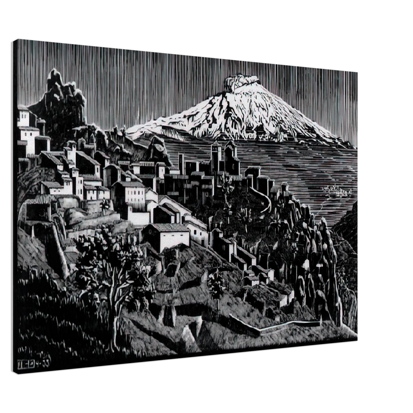 MC Escher - ESCHER (17) Canvas - 20x30 cm / 8x12 inches-canvas