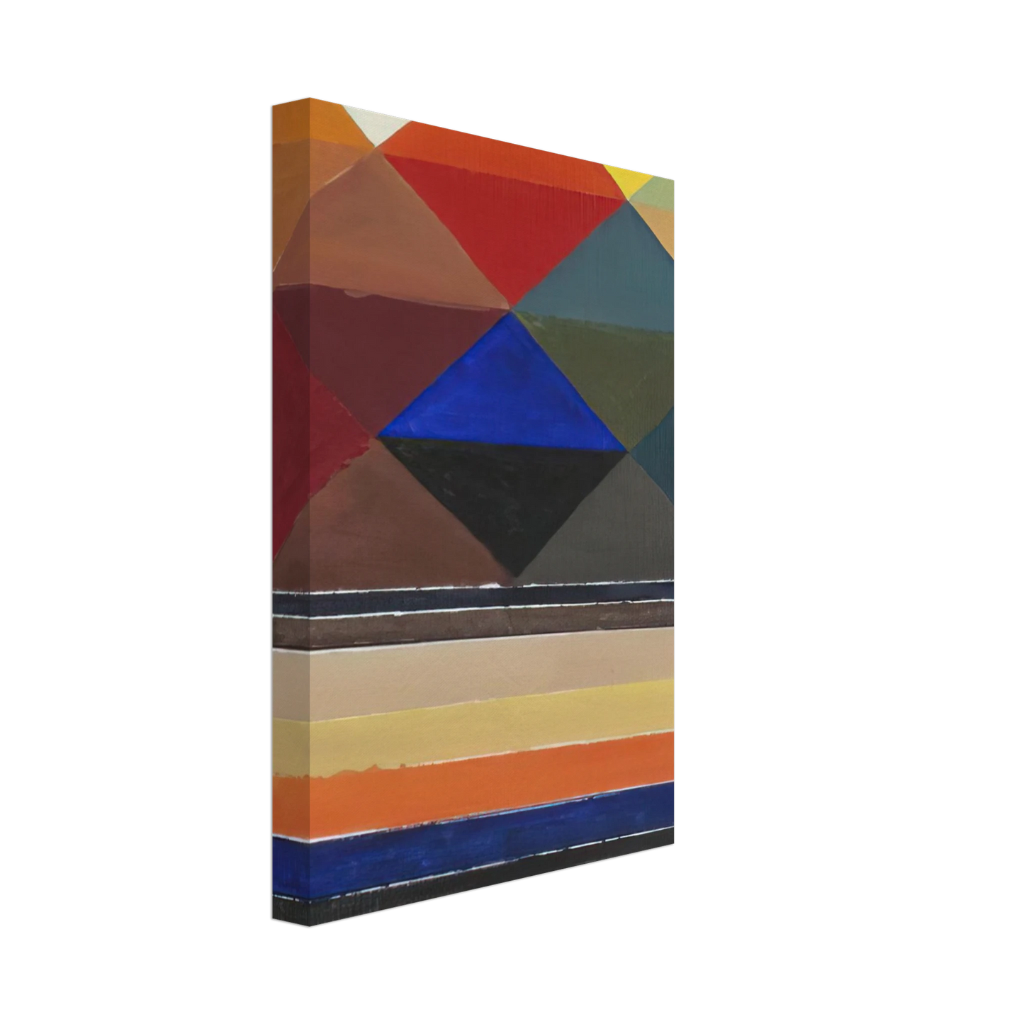 S. H. Raza - Prakriti - Purush I - Abstract Art Canvas - 40x60 cm / 16x24 inches-canvas