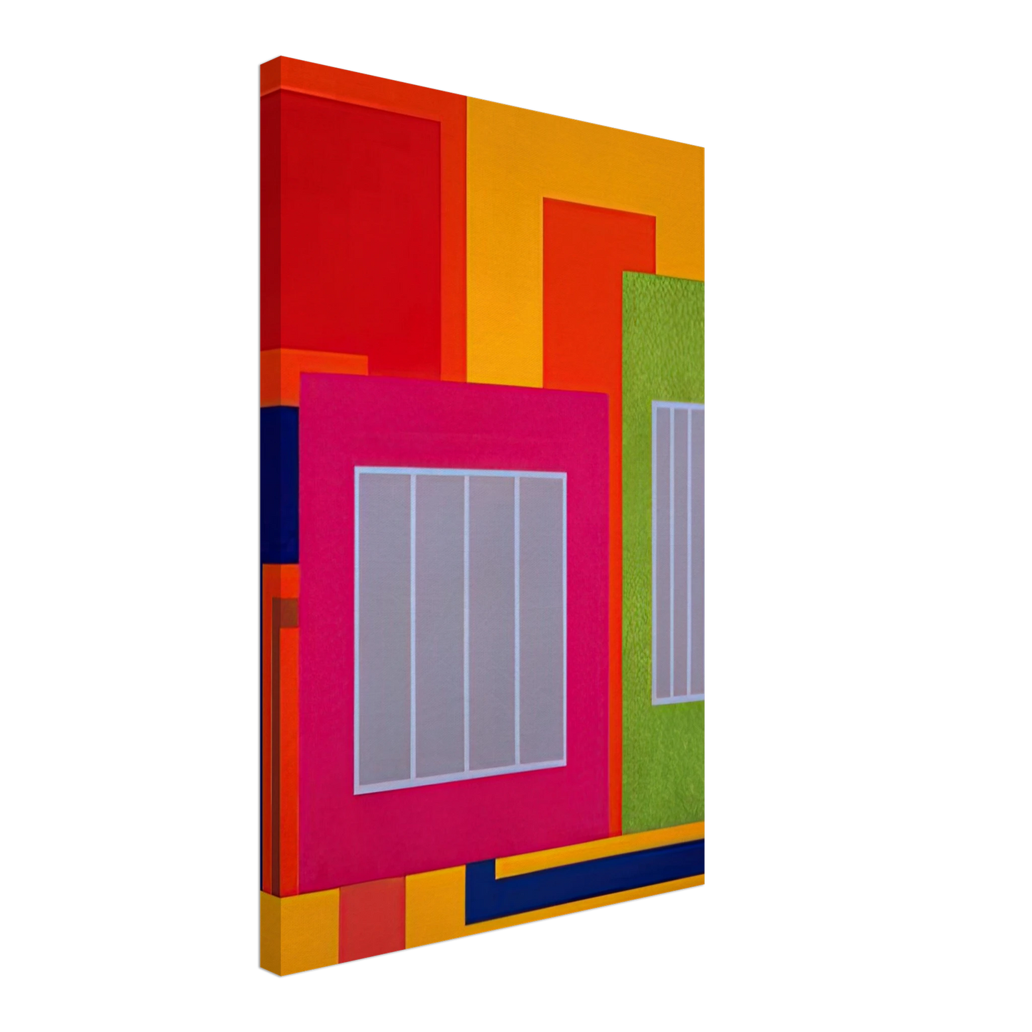 Peter Halley - Joy Pop - 1998 Canvas - 40x60 cm / 16x24 inches-canvas