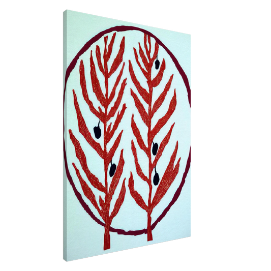 Louise Bourgeois - THE OLIVE BRANCH 2004 Canvas - 20x30 cm / 8x12 inches-canvas