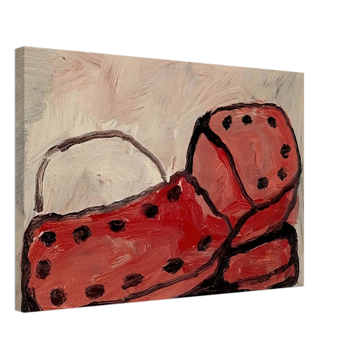 Philip Guston - SHOES 1968 Canvas - 70x100 cm / 28x40 inches-canvas