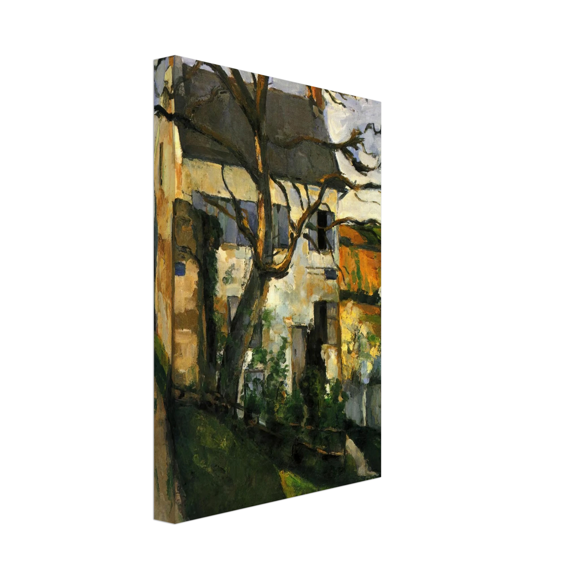 Paul Cezanne - The House and the Tree Canvas - 70x100 cm / 28x40 inches-canvas