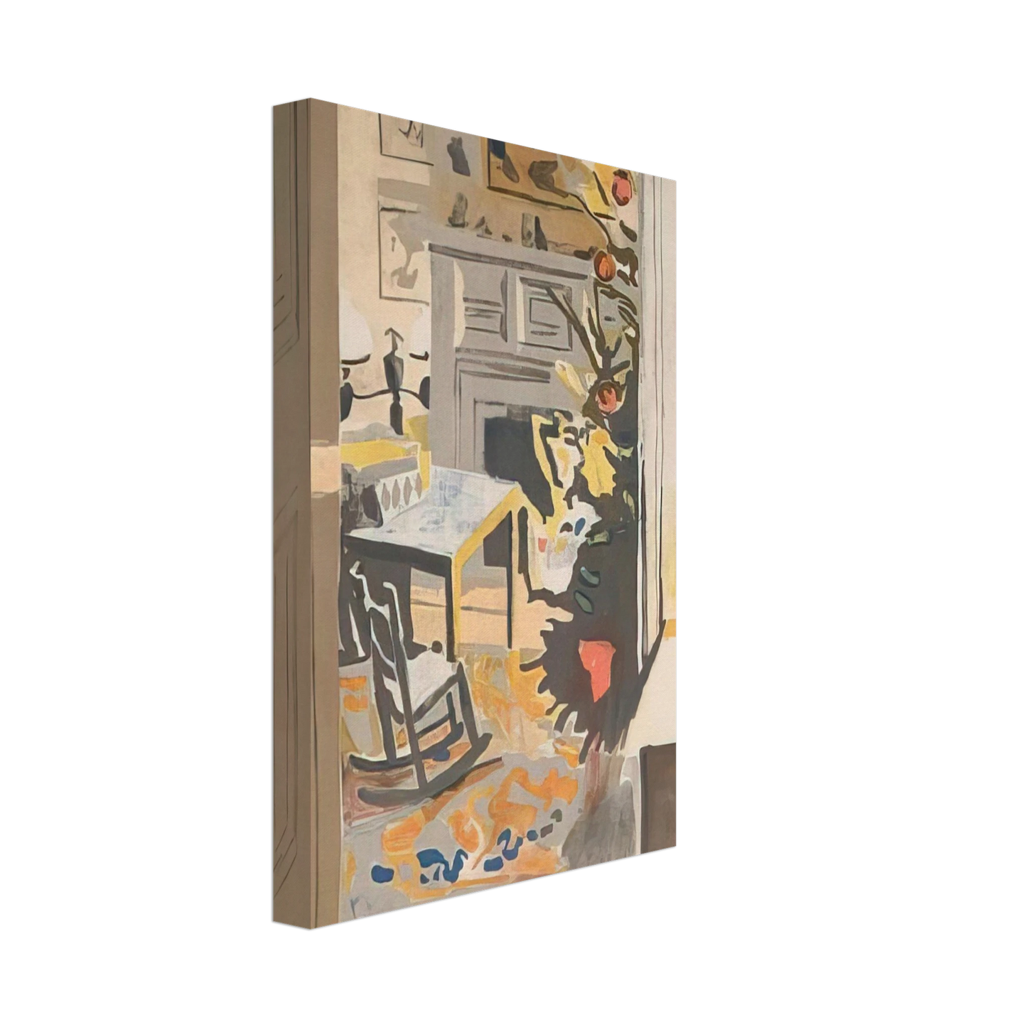 Fairfield Porter - THE CHRISTMAS TREE 1971 Canvas - 70x100 cm / 28x40 inches-canvas