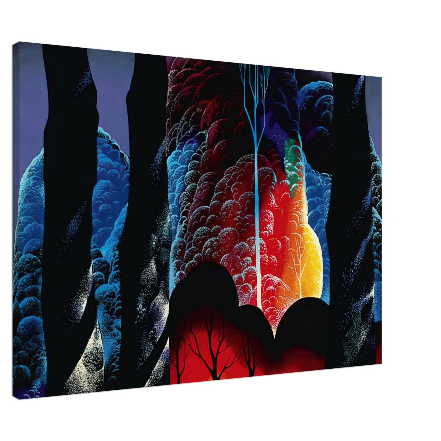 Eyvind Earle - Forest Symphony Canvas - 20x30 cm / 8x12 inches-canvas