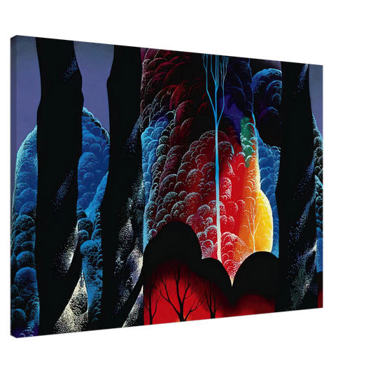 Eyvind Earle - Forest Symphony Canvas - 20x30 cm / 8x12 inches-canvas