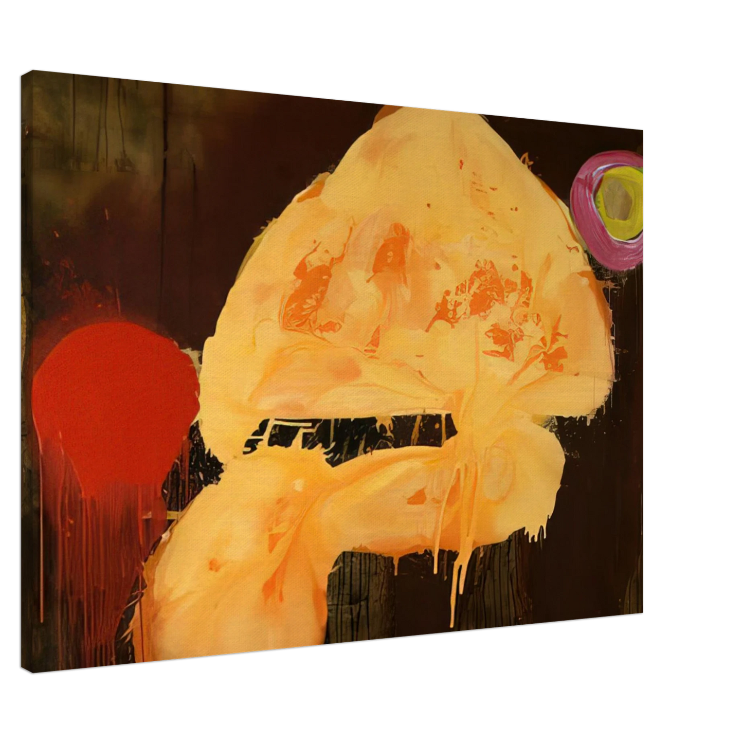 John Hoyland - Quas 23.1.86 - 1986 Canvas - 20x30 cm / 8x12 inches-canvas