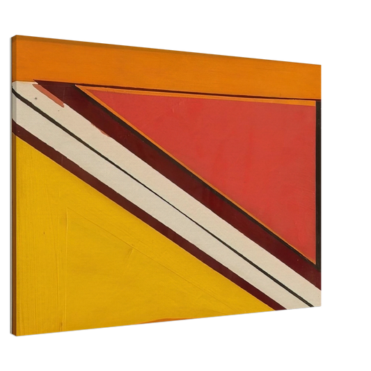 Larry Zox - Diagonal 4 - 1963 Canvas - 20x30 cm / 8x12 inches-canvas