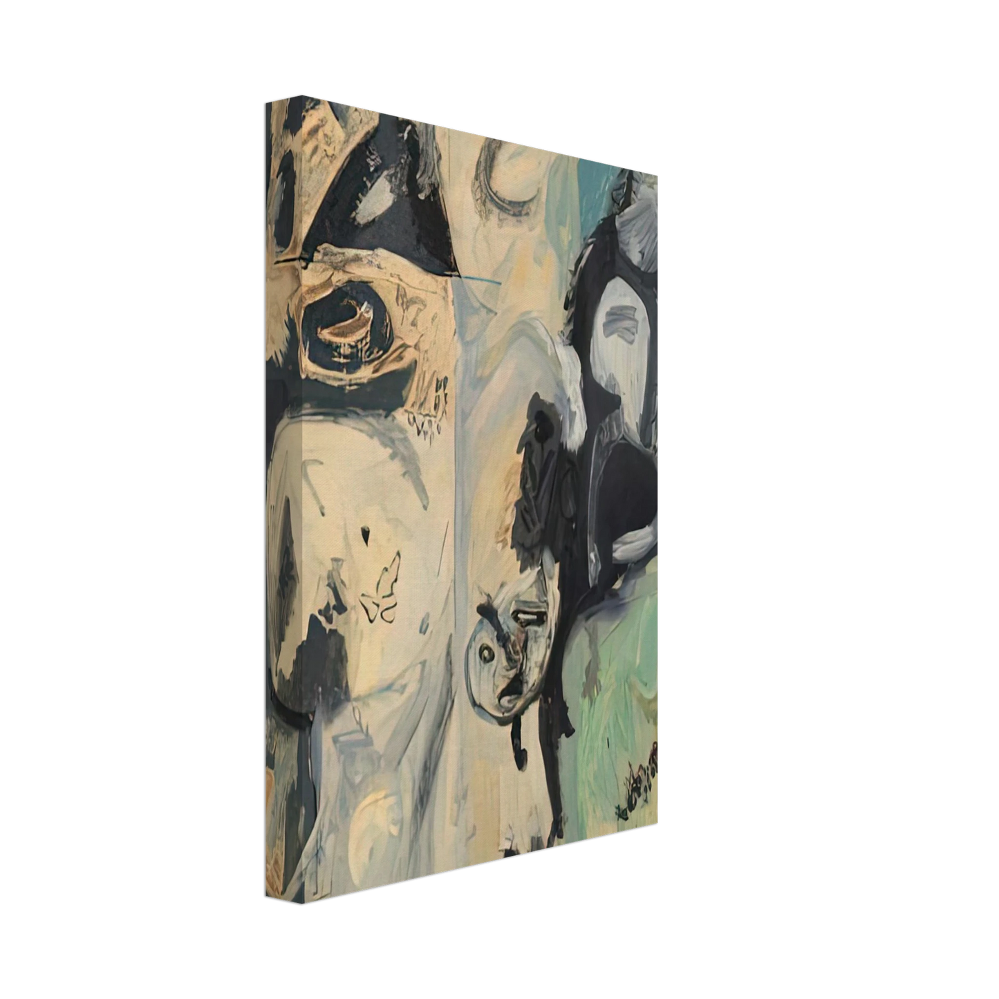 Helen Frankenthaler - Untitled, 1950- Canvas - 70x100 cm / 28x40 inches-canvas