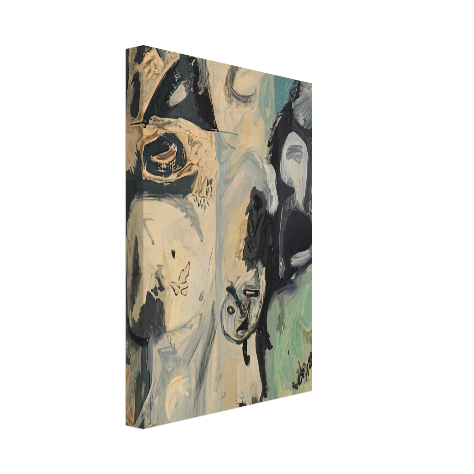 Helen Frankenthaler - Untitled, 1950- Canvas - 70x100 cm / 28x40 inches-canvas