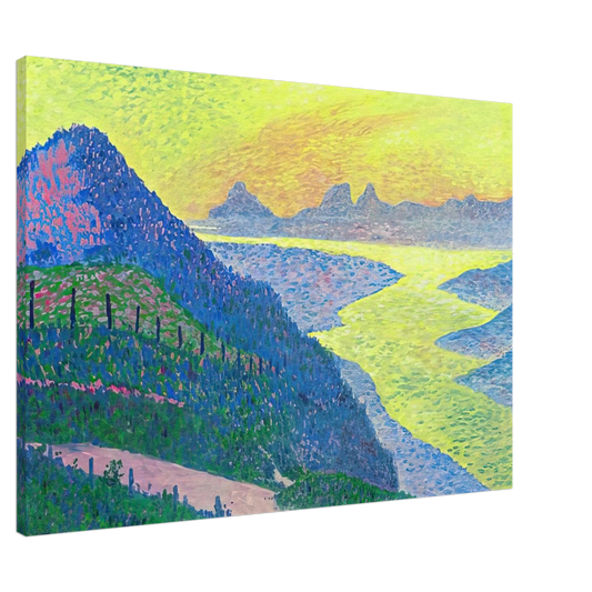 Theo van Rysselberghe - SUNSET AT AMBLETEUSE 1899 Canvas - 20x30 cm / 8x12 inches-canvas