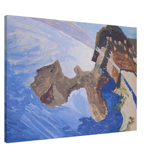 Benedetta Cappa - Meeting on the Island Canvas - 20x30 cm / 8x12 inches-canvas