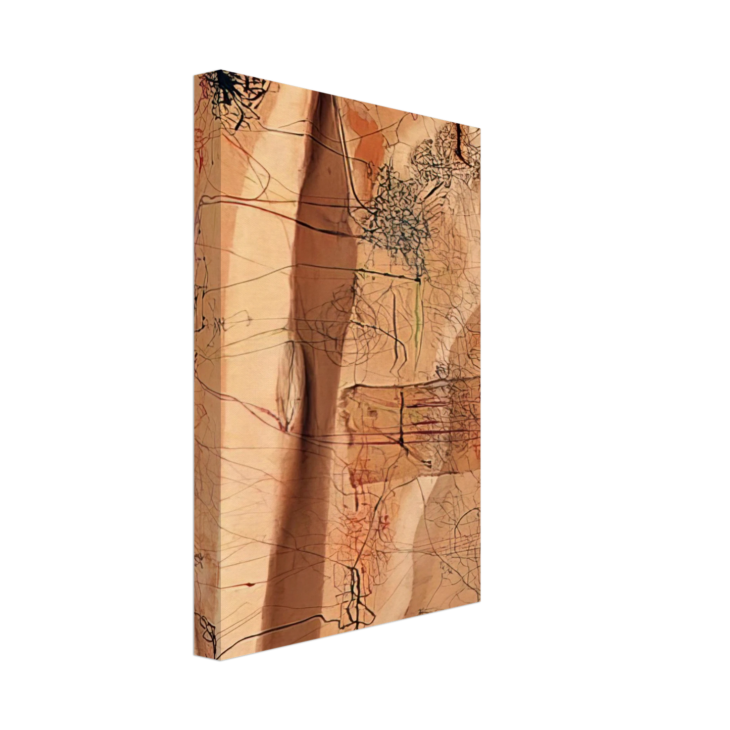 Mira Schendel - Untitled - 1964 Canvas - 40x60 cm / 16x24 inches-canvas