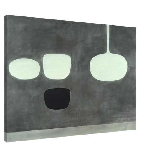 William Scott - Grey Still Life - 1969 Canvas - 20x30 cm / 8x12 inches-canvas