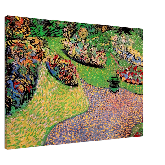 Vincent van Gogh - Garden in Auvers Canvas - 20x30 cm / 8x12 inches-canvas