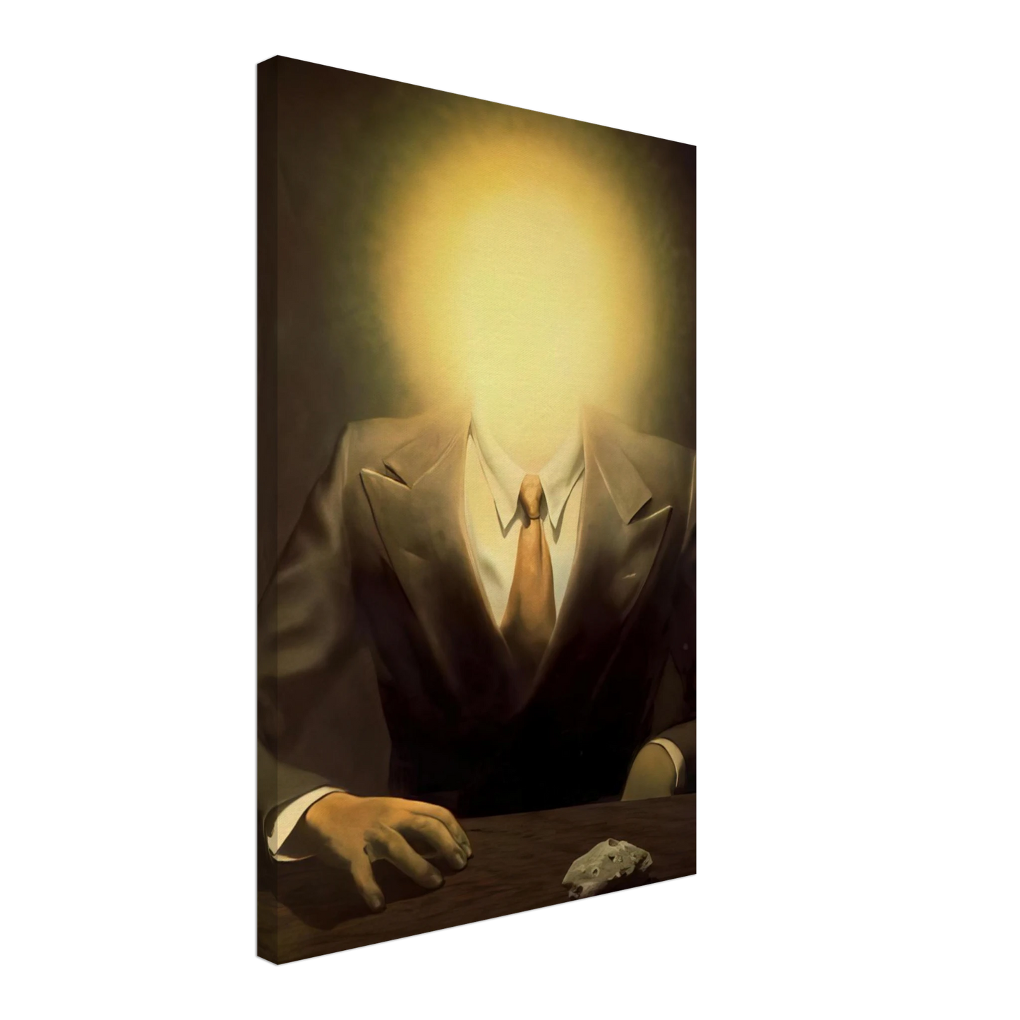 Rene Magritte - THE PLEASURE PRINCIPLE PORTRAIT OF EDWARD JAMES 1937 Canvas - 40x60 cm / 16x24 inches-canvas