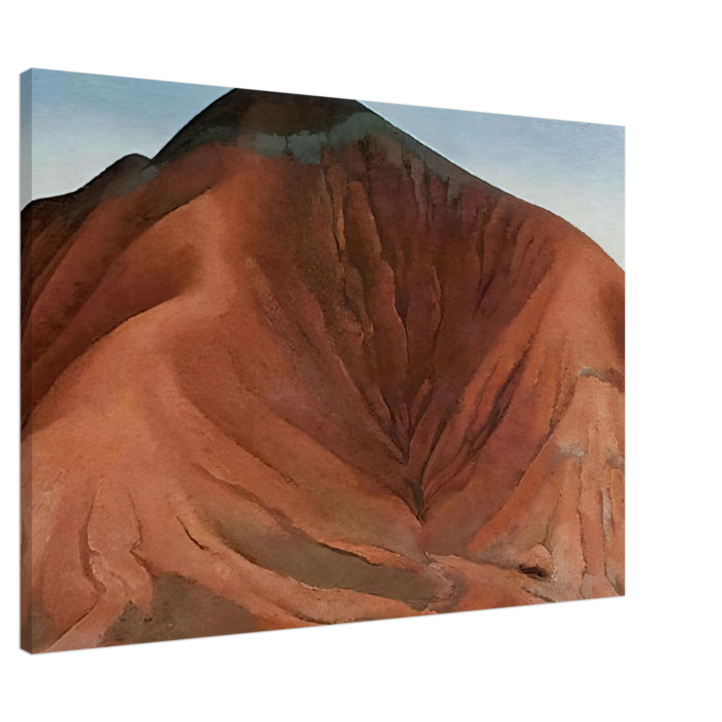 Georgia O'Keeffe - Small Purple Hills Canvas - 20x30 cm / 8x12 inches-canvas