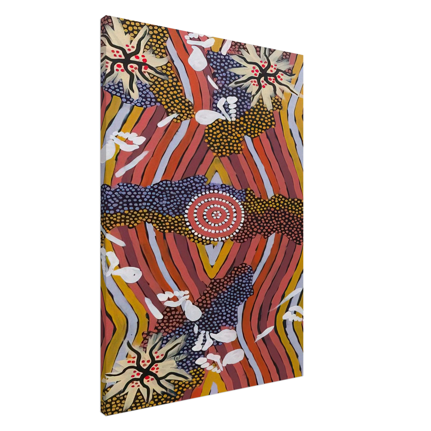 Clifford Possum Tjapaltjarri - Womans Dreaming - 2000 Canvas - 20x30 cm / 8x12 inches-canvas