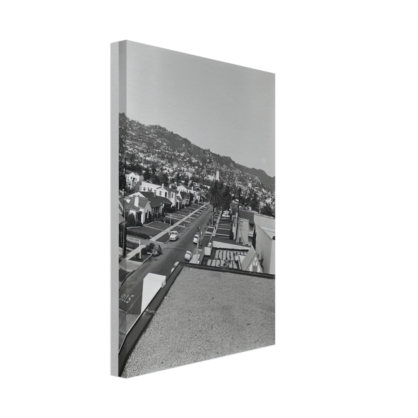 Edward Ruscha - RESIDENTIAL ROOFTOPS SERIES 1 Canvas - 40x60 cm / 16x24 inches-canvas