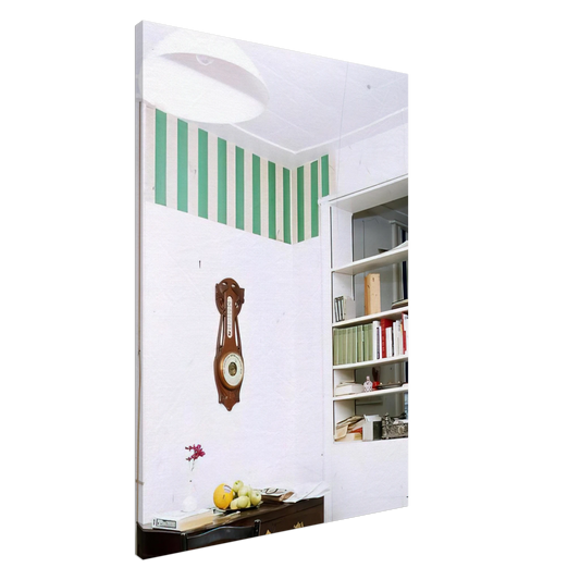 Daniel Buren - Papiers colles blanc et vert - 1969 Canvas - 20x30 cm / 8x12 inches-canvas