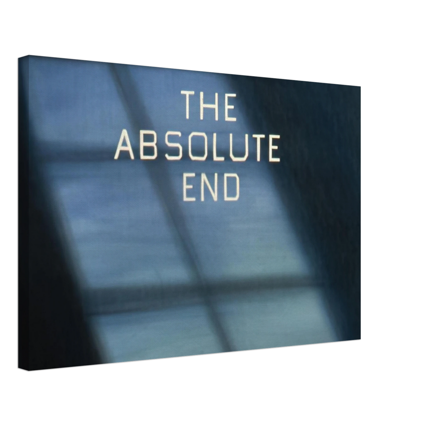 Edward Ruscha - THE ABSOLUTE END 1982 Canvas - 40x60 cm / 16x24 inches-canvas