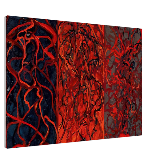 Brice Marden - Nevisian Triptych - 2008 Canvas - 20x30 cm / 8x12 inches-canvas