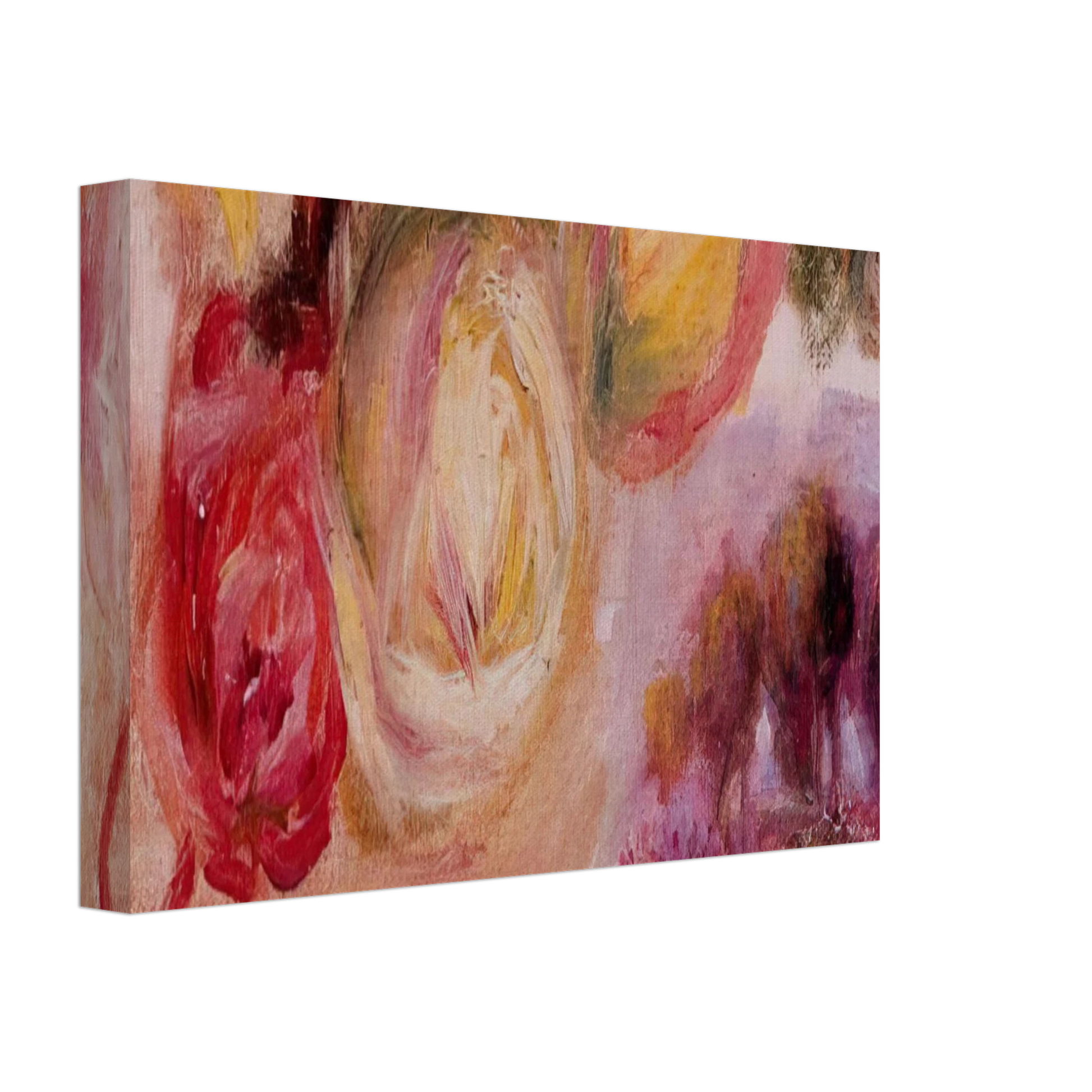 Pierre-Auguste Renoir - Roses with a Landscape Canvas - 70x100 cm / 28x40 inches-canvas